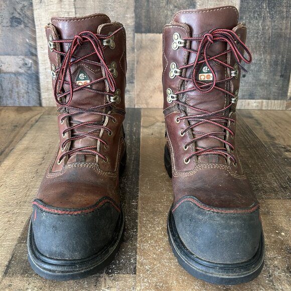 Red Wing 3524 Steel Toe Waterproof Lace Up Ankle Work Boots Mens 8 D - Picture 5 of 12